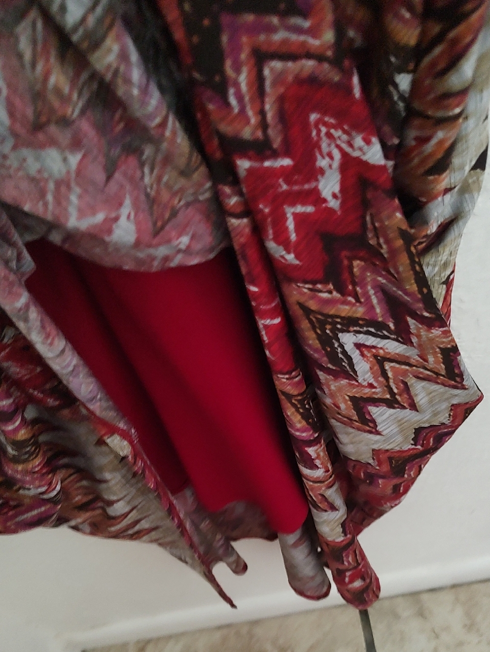 Rabbit Rabbit Rabbit Solid Deep Red, Rust & Black Dress - Picture 7 of 8